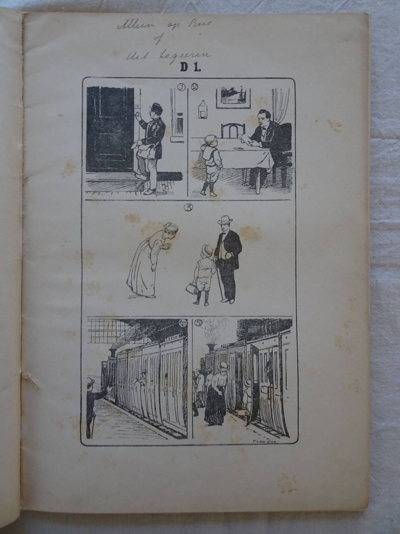 Strien, H. van, J. Faber en J. Bok. - Van spreken tot schrijven. Het Stelonderwijs. Voor de hoogste klasse van Lagere Scholen; voor Herhalingsscholen en de laagste klasse van inrichtingen voor Voortgezet Onderwijs.