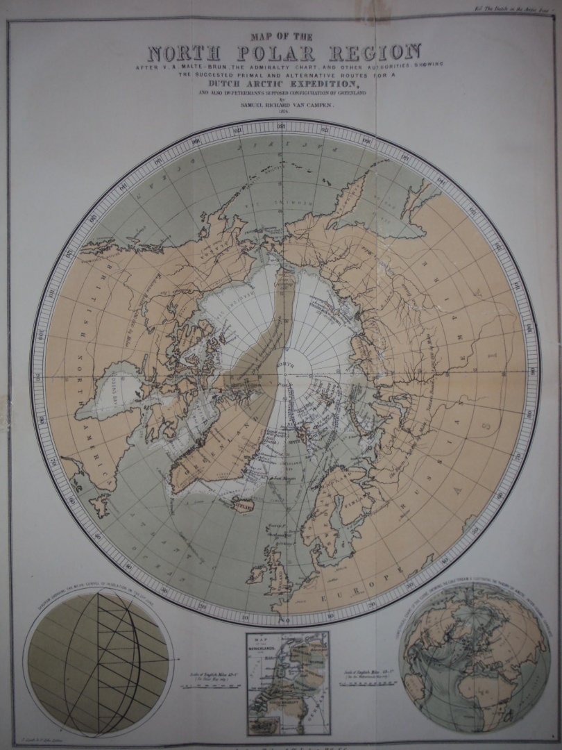 Samuel Richard van Campen - The Dutch in the Arctic seas. A Dutch Arctic expedition and route: Being a survey of the North Polar question