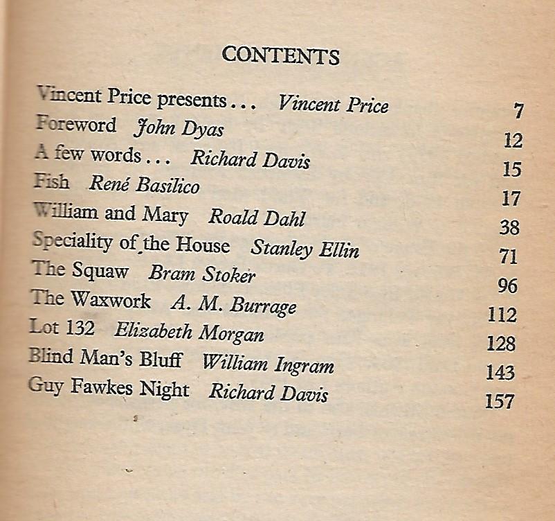 Roald Dahl, bran stoker  a.o  intro Vincent Price - Vincent Price pesents the price of fear