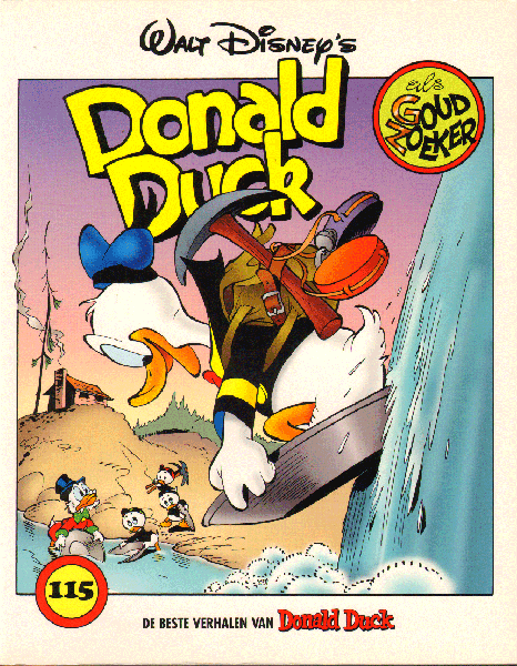 Disney, Walt - Donald Duck nr. 115, Donald Duck als Goudzoeker, De beste verhalen uit Donald Duck, softcover, zeer goede staat