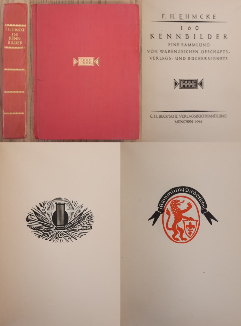 EHMCKE, F.K. - 160 KENNBILDER: Eine Sammlung Von Warenseichen Geschafts- Verlags- und Buchersignets.