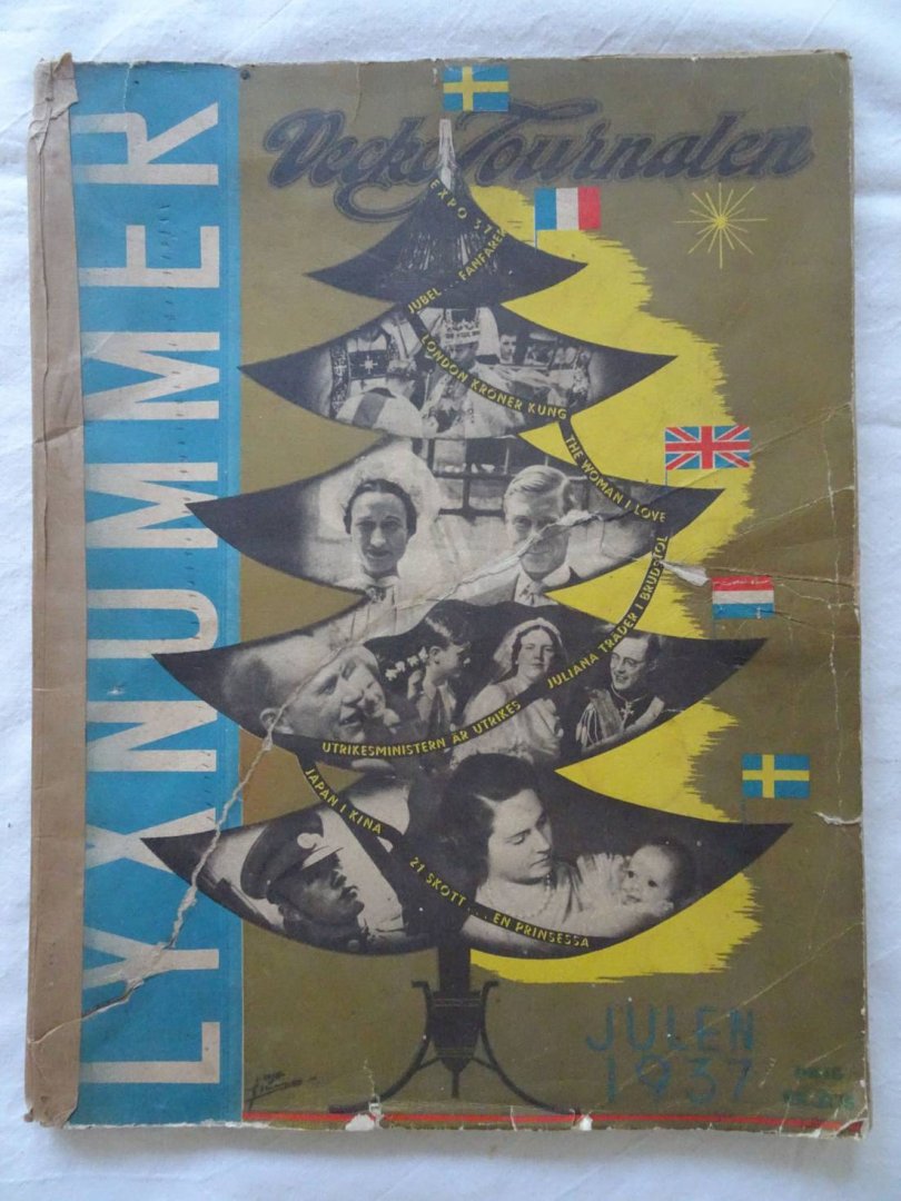 Bonnier, Ake & Robert Josephsson (ed.). - Vecko-Journalen. Lyxnummer, Julen 1937.