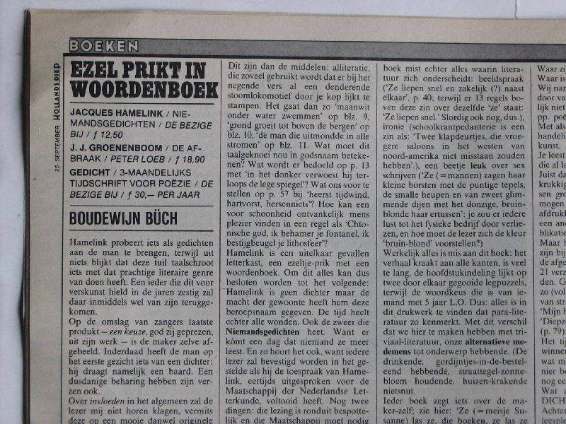 Büch, Boudewijn - Ezel prikt in woordenboek