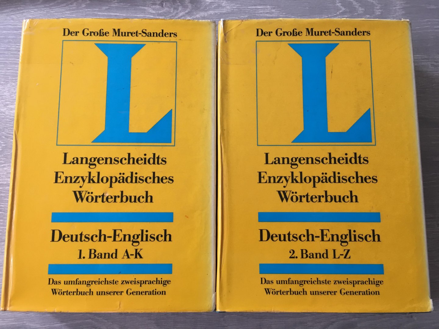  - Die grosse Muret-Sanders, twei teilen: Langenscheidts Enzyklopädisches Wörterbuch Deutsch - Englisch 2/1 A - K / Der Große Muret-Sanders