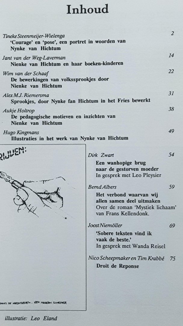 Redactie - Bzzlletin Jaargang 1988- 1989 nummer 165 Nienke van Hichtum