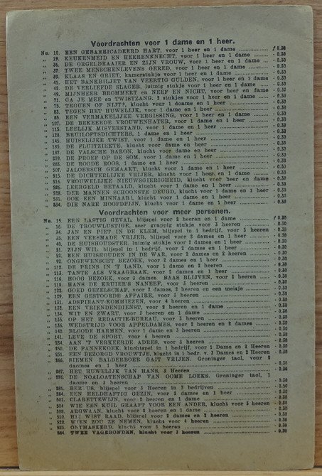 onbekend - de vriendelijke overbuur, of het vermeende huwelijksaanzoek