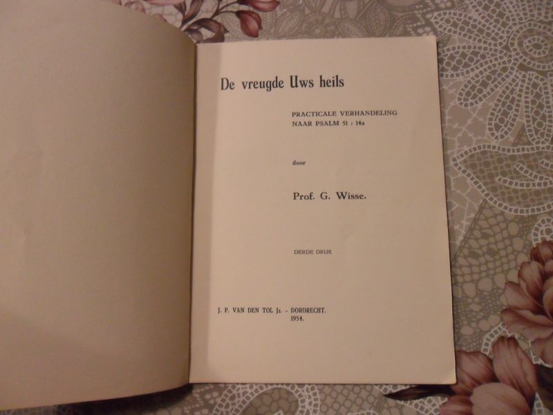 Wisse G. - De vreugde Uws heils