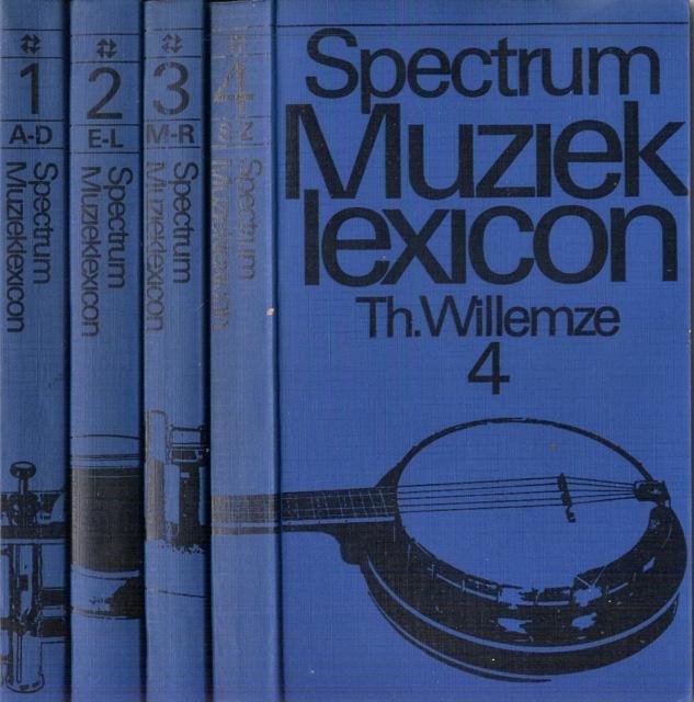 Willemze, Th. - Spectrum-Muzieklexicon. 4 delen. Eerste druk
