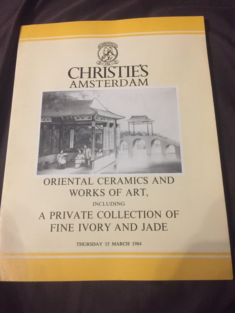 Met verkoop nota,s - Christie's Amsterdam 1984