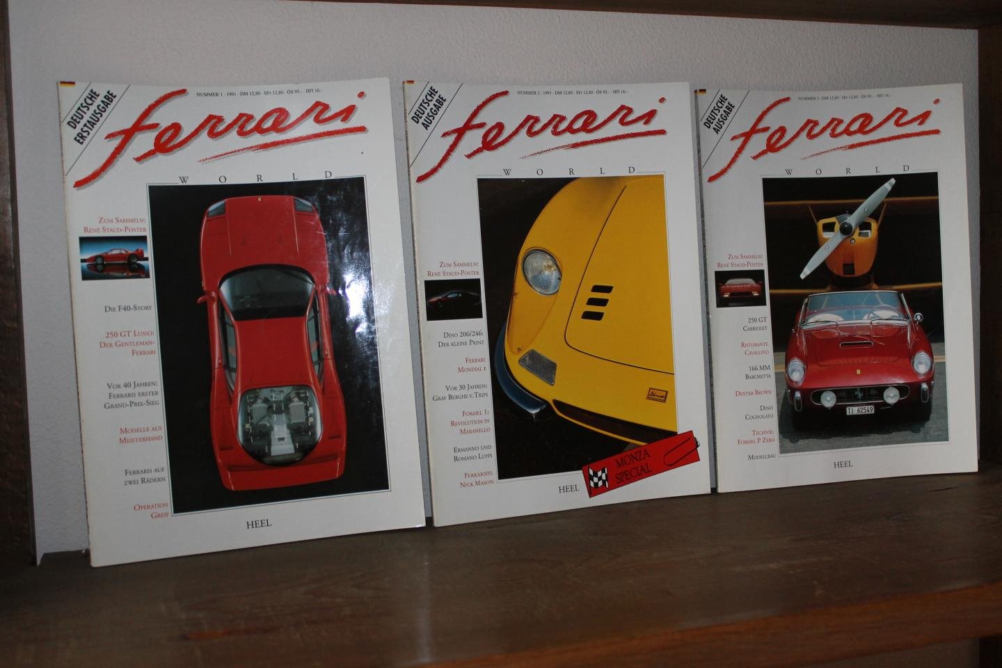 BRAUN, Peter (Redaktion) - Ferrari World. Nummer 1-43 (Deutsche Ausgabe).