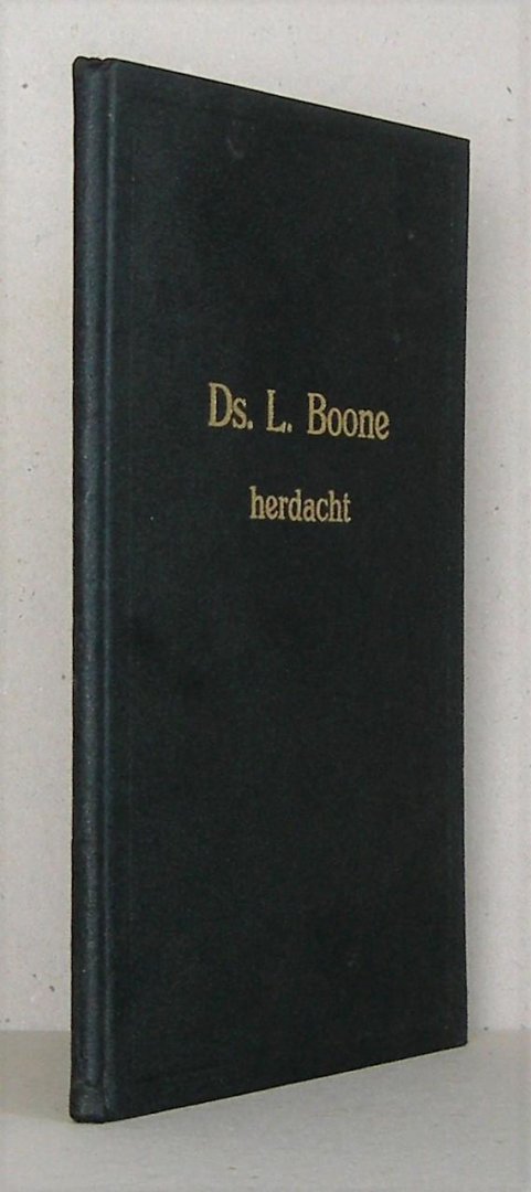 Mieras, Ds. M.A. - Ds. L. Boone herdacht