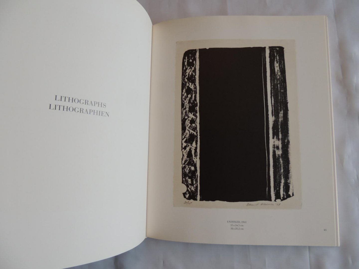 Gabriele Schor, Barnett Newman - Barnett Newman die Druckgraphik, 1961-1969