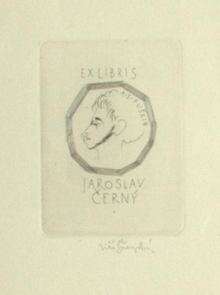 Svengsbir, Jiri. - Exlibris voor Jaroslav Cerny.