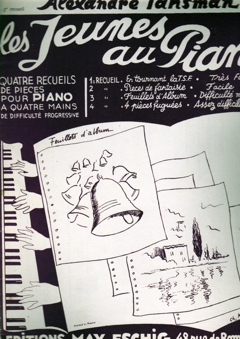 Tansman , Alexandre , Sheet Music voor piano - Les Jeunes au Piano