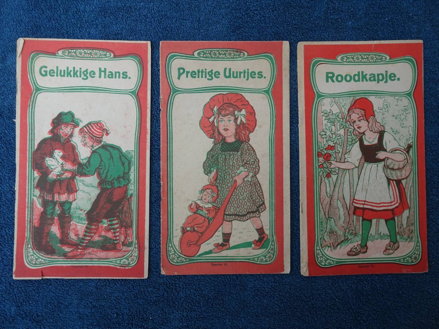 N.n.. - Roodkapje/ Gelukkige Hans/ Prettige uurtjes. 3 deeltjes uit de Serie-11 reeks.