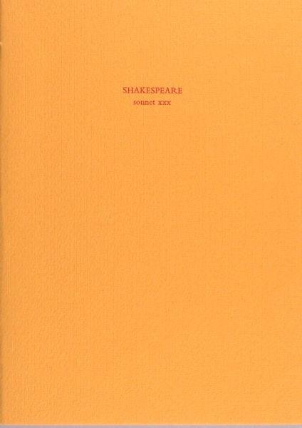 Shakespeare. - Sonnet XXX.