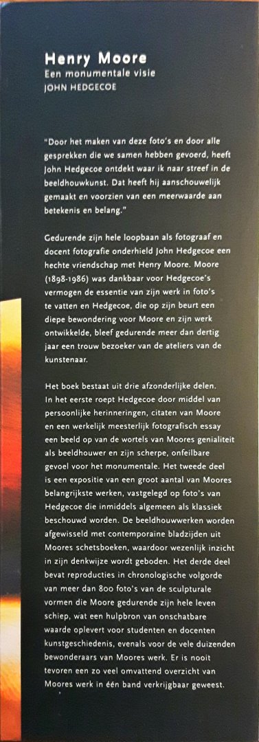 HEDGECOE, John - HENRY MOORE Een monumentale visie