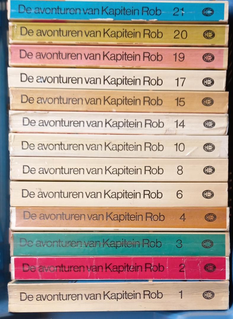 Kuhn, Pieter J. - 13 titels: De avonturen van Kapitein Rob - delen 1, 2, 3, 4, 6, 8, 10, 14, 15,  17, 19, 20 en 21.