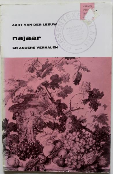 Leeuw Aart van der - Cahiers voor letterkunde  Najaar en andere verhalen