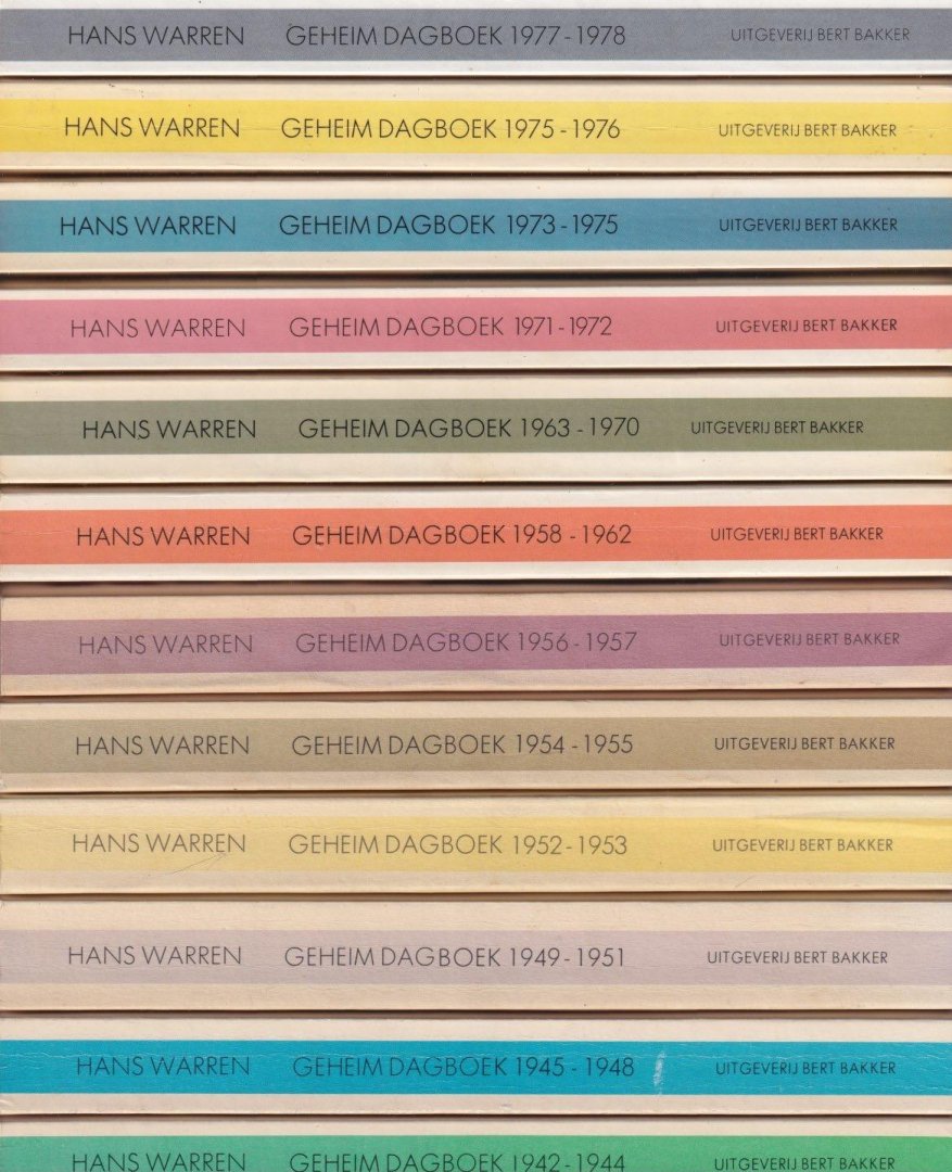 Warren, Hans - Geheim Dagboek 1942-1990 [17 dln, aaneengesloten + 1993-1995]