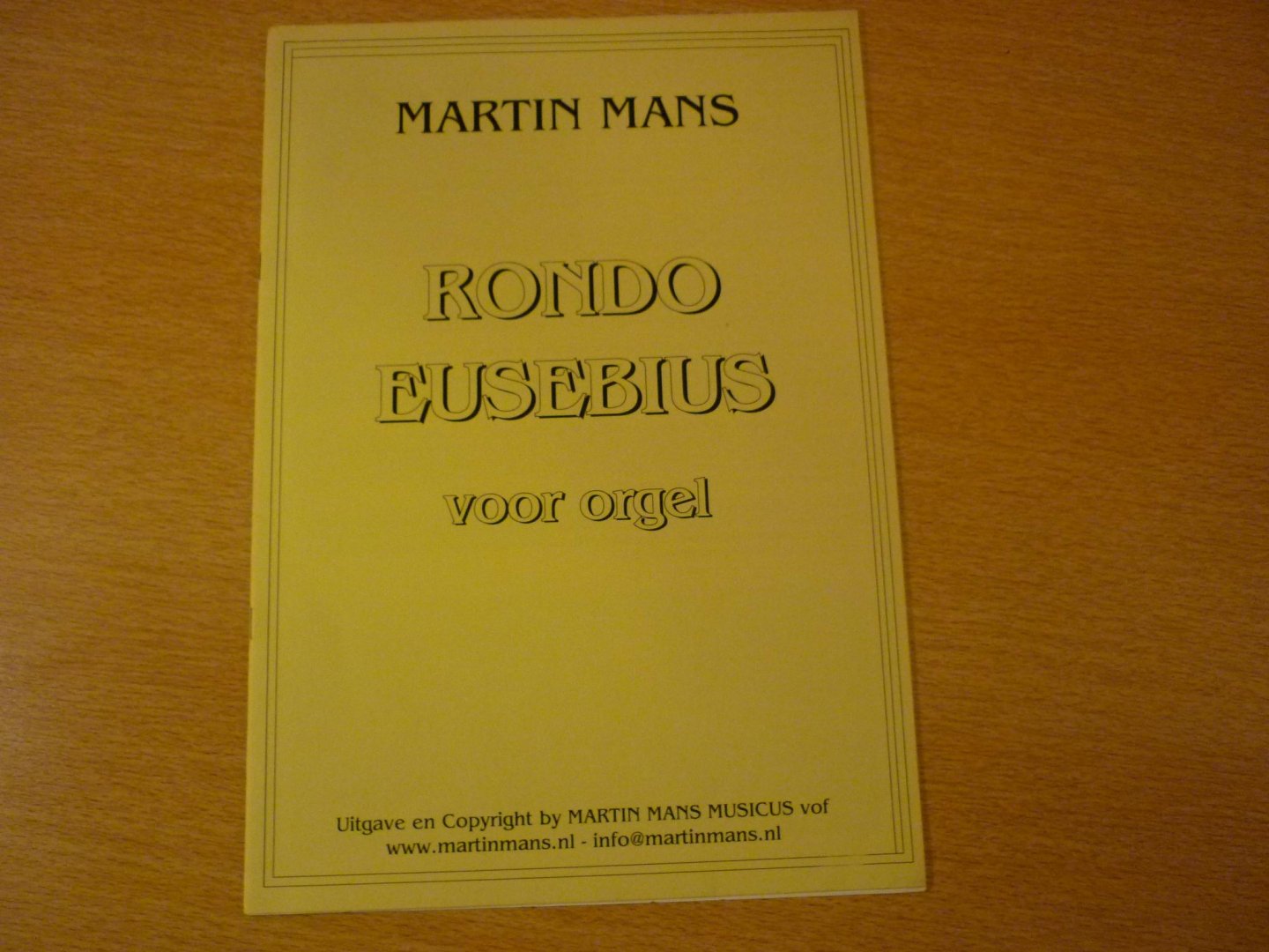 Mans; Martin - Rondo Eusebius voor orgel