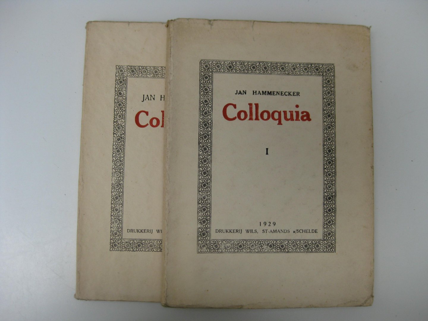 Hammenecker, Jan - Colloquia I en II.