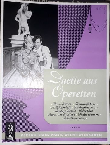 Eysler, Edmund, Leo Fall und Franz Lehár: - Duette aus Operetten. Original-Duette aus Operetten, Heft III