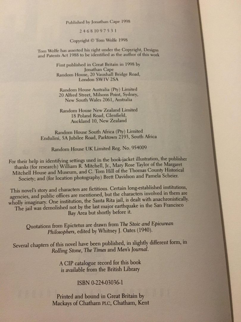 Wolfe, Tom - A Man in Full