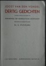Vondel, Joost van den / Stuiveling, Dr. G. (red.) - Dertig gedichten. Voorafgegaan door de "Aenledinge ter Nederduitsche he Dichtkunste"