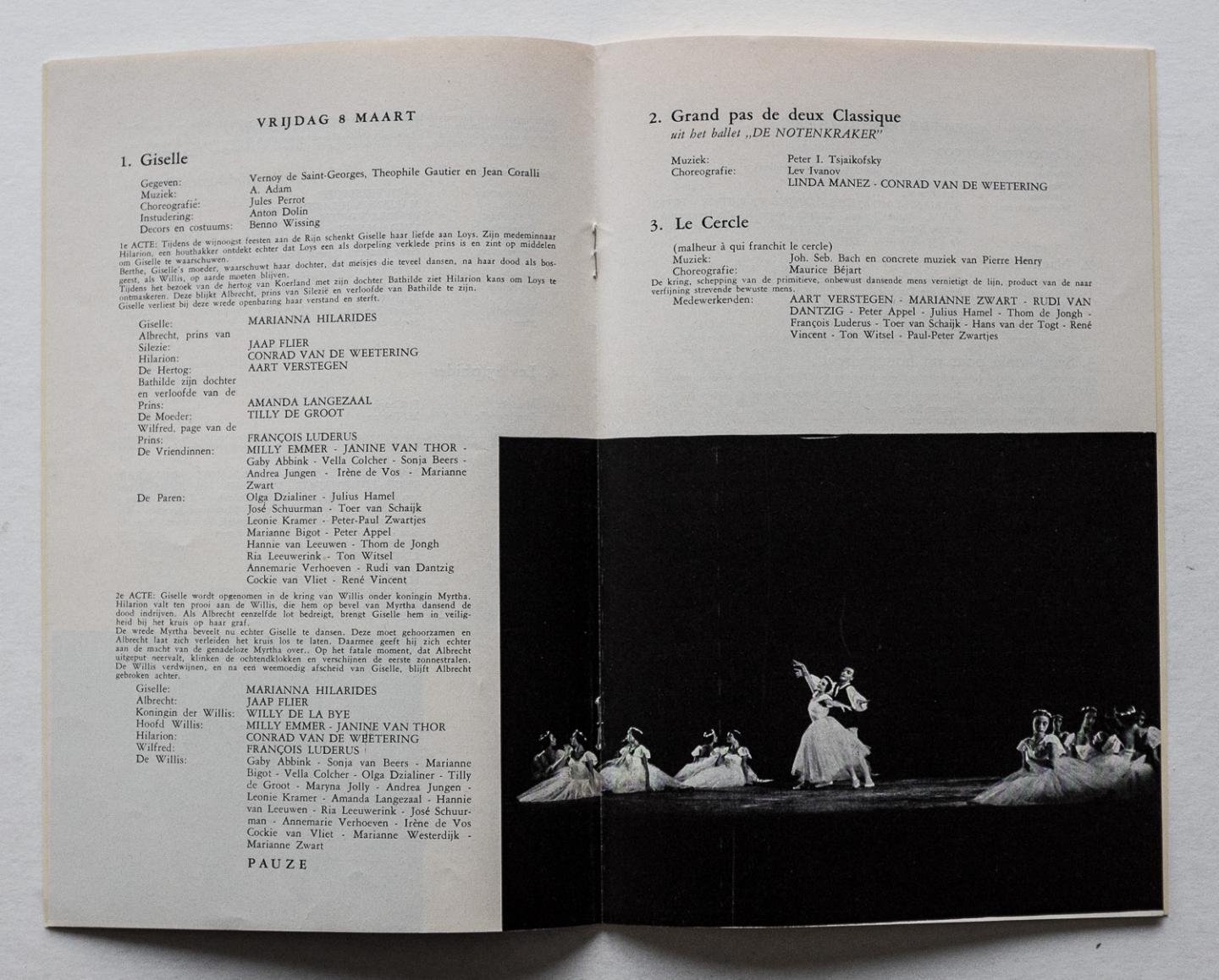 Het Nederlands Ballet - Het Nederlands ballet 7-8-9 en 10 maart 1957 onder artistieke leiding van Sonia Gaskell