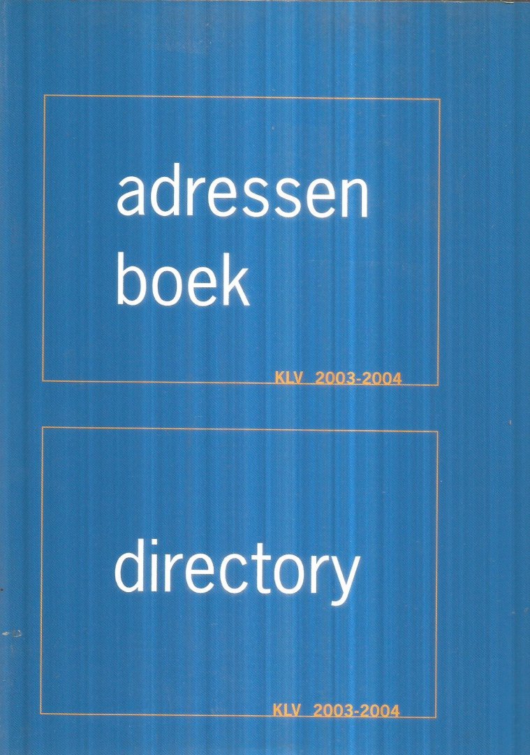 KLV - Adressenboek / Directory