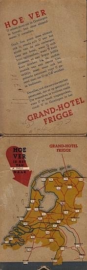 FRIGGE, HOTEL - Afstanden van en naar Grand-Hotel Frigge, Groningen.