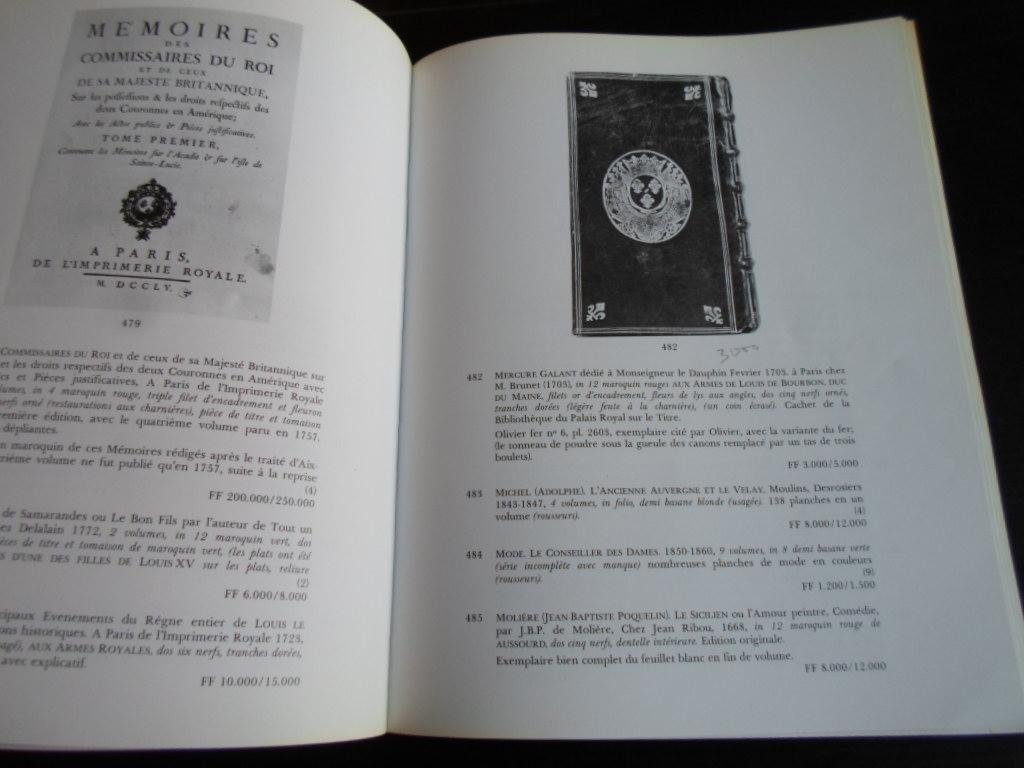 Catalogus Sotheby’s - Livres Anciens et Modernes