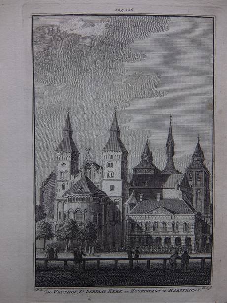 Maastricht. - De Vrythof, St. Servaas Kerk en Hoofdwagt te Maastricht.