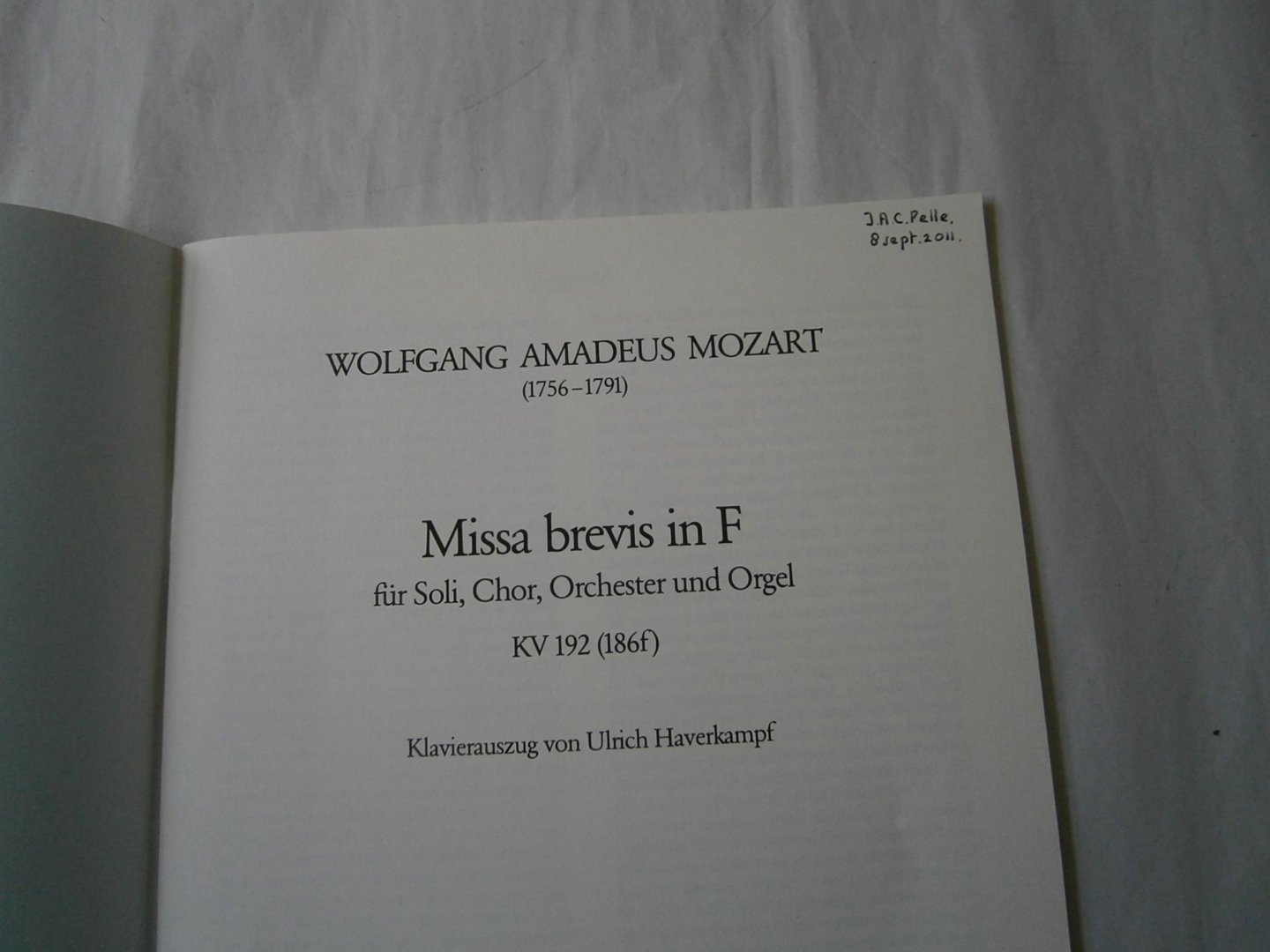 Mozart, W.A. - Missa Brevis D major K.V. 194, Missa Brevis in F K.V. 192, Missa Brevis in B K.V. 275