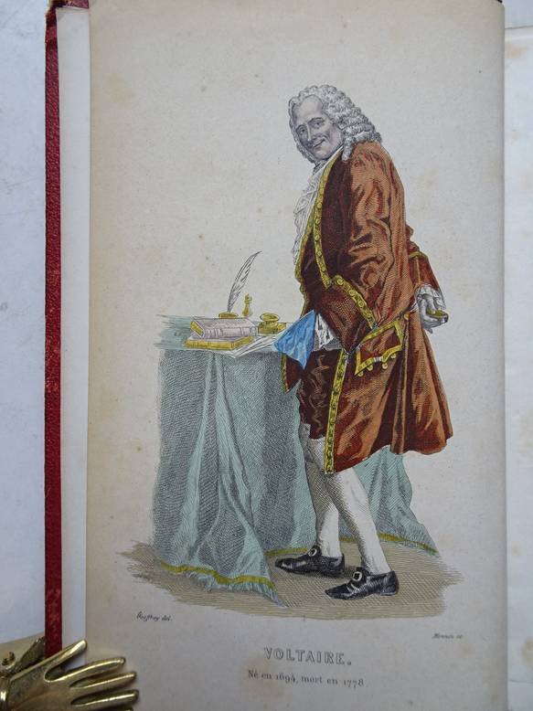 Voltaire. - Théatre de Voltaire. Nouvelle édition ornée de portraits en pied coloriés.