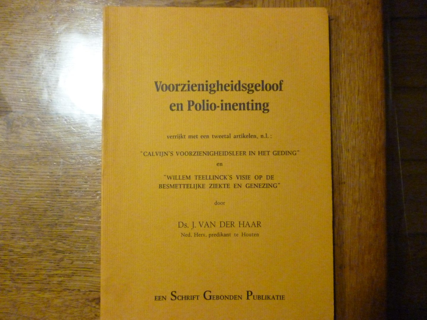 Haar J van der - Voorzienigheidsgeloof en polio-inenting