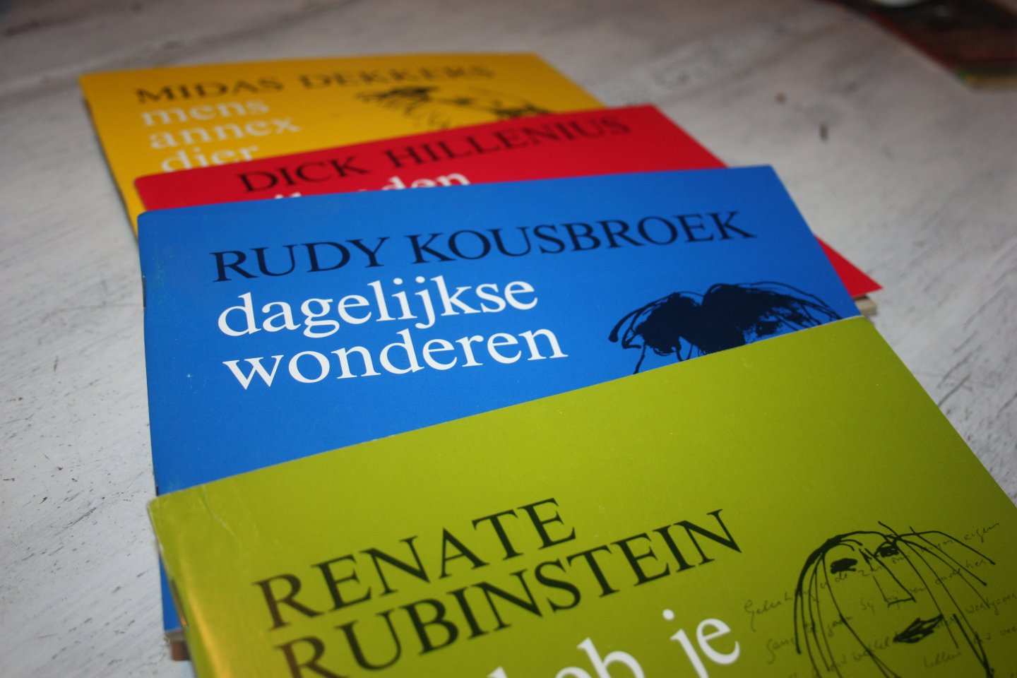 Rubinstein, Renate / Hillenius, Dick / Dekkers, Midas /  Kousbroek, Rudy - resp. Nee heb je / Eilanden bestaan niet meer / Mens annex dier / Dagelijkse wonderen