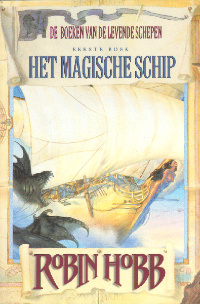 Hobb, Robin - De Boeken van de Levende Schepen,Trilogie, Eerste Boek "Het Magische Schip", Tweede Boek "Het Dolende Schip", Derde Boek "Het Bestemde Schip", 672 + 672 + 672 pag. hardcovers, gave staat