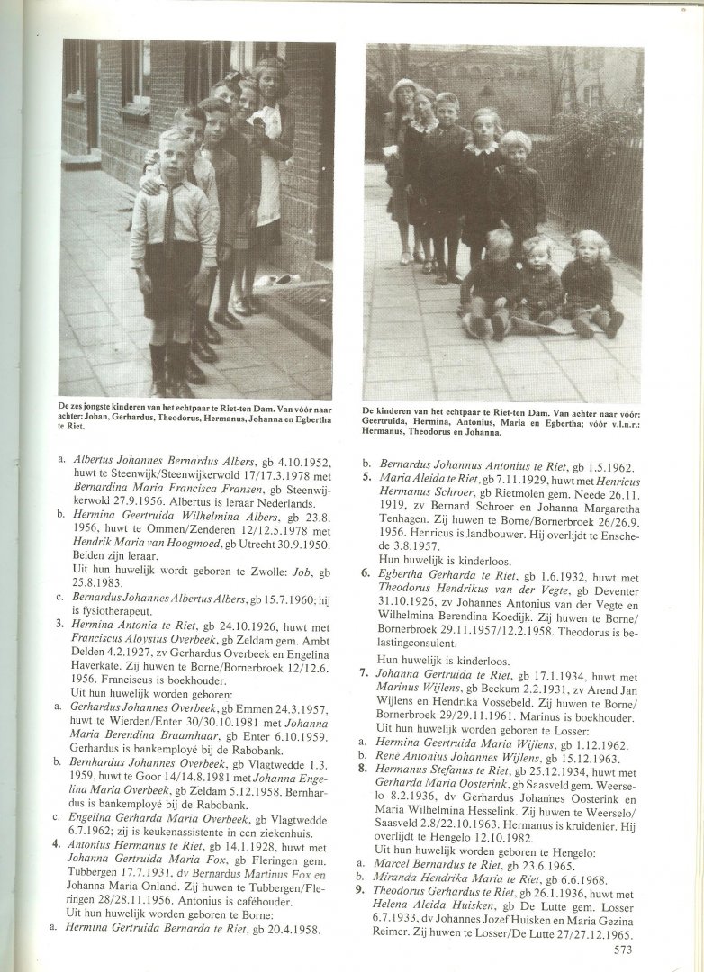 Heijmerink, F.J. en H.S.M Heijmerink-Broekman - Afstammelingen Berend Heijmerink Beckum 1548-1987 .. Parenteel met afstammingstabellen