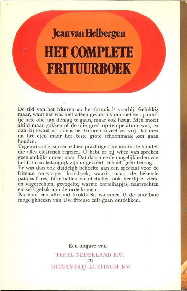 Helbergen, Jean van & Petra Kühne - Het Complete Frituurboek