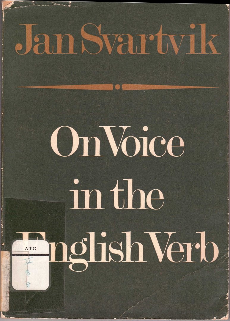 Svartvik, Jan - On Voice in the English Verb