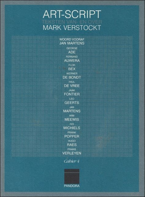 Mark Verstockt - Mark Verstockt, Cahier #4. Art-Script.