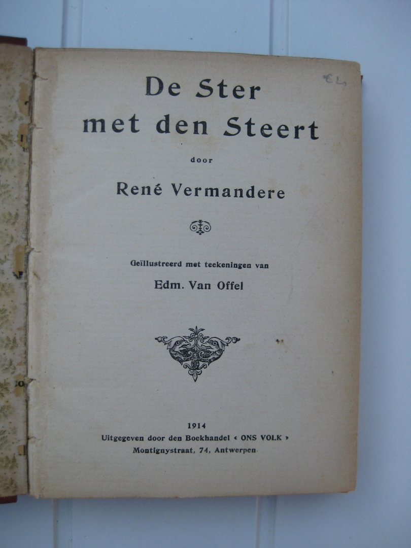 Vermandere, René - De Ster met den Steert.