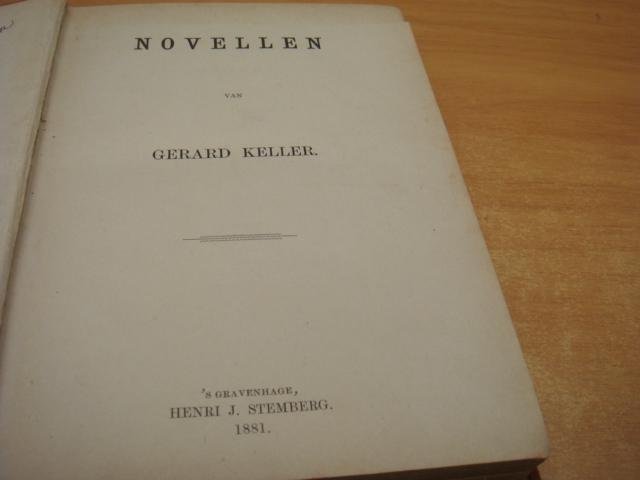Keller, Gerard - Novellen van G keller
