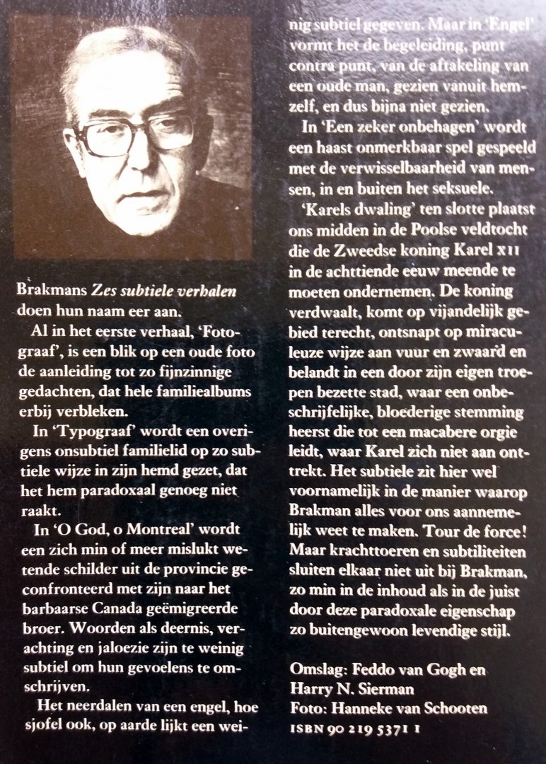 Brakman, Willem - Zes subtiele verhalen (Ex.1)