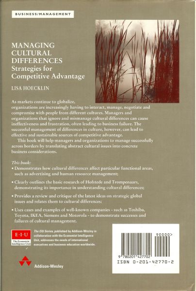 Hoecklin, Lisa - Managing cultural differences / Strategies for competitive advantage