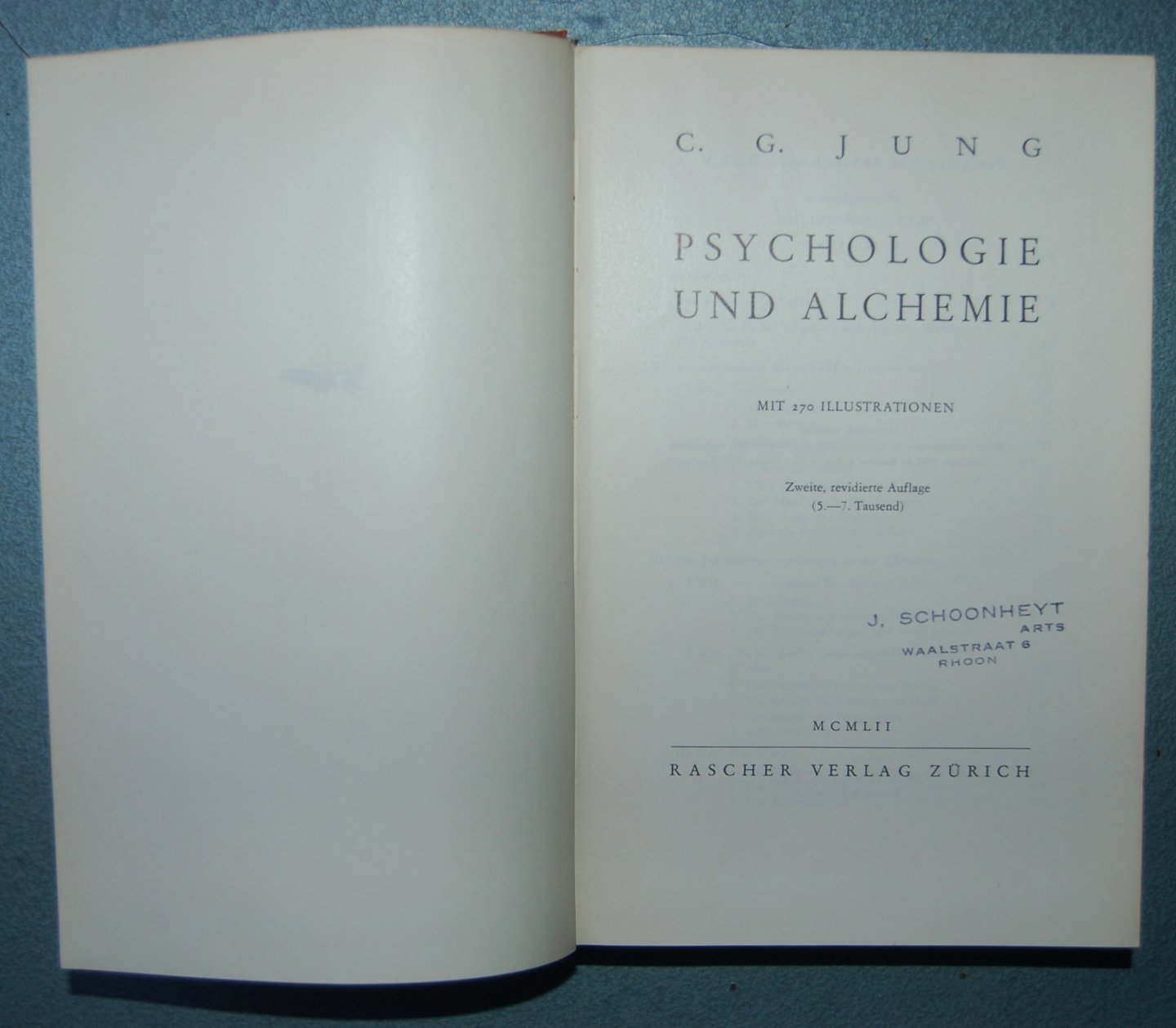 Jung, C. G. - Psychologie und Alchemie