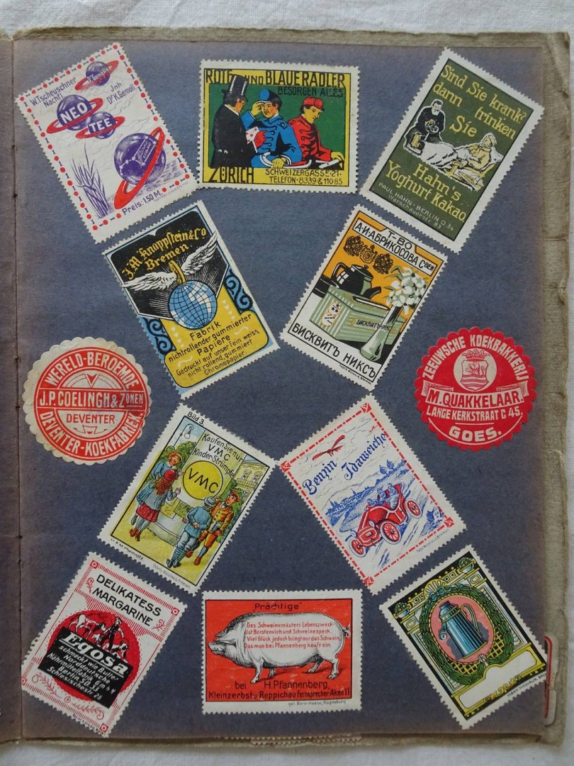 N.n.. - Sluitzegel Album. Ca. 230 sluitzegels.