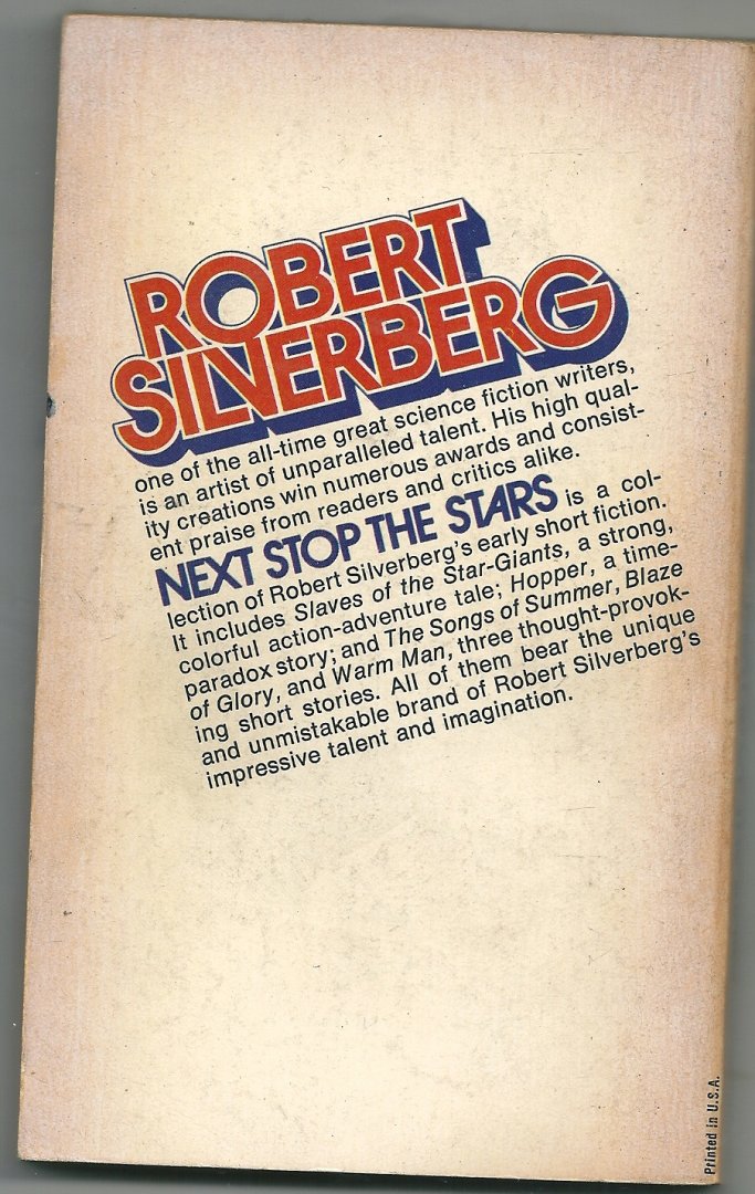 Silverberg, Robert - Next stop the stars